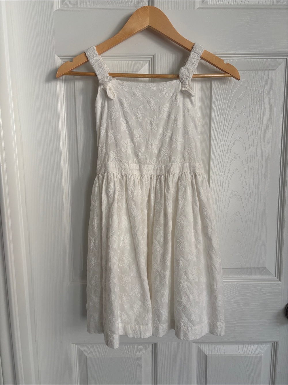 Polarn O Pyret Sweden Organic Cotton Floral Embroidery Sleeveless Dress 9-10 YRS